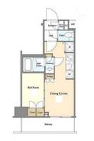 東京都北区中里1(マンション)の賃貸物件の間取り