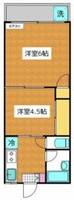 粉川マンションの間取り
