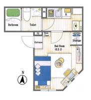 東京都渋谷区代々木3(マンション)の賃貸物件の間取り
