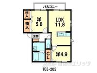 物件の間取り画像