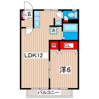 コーポくるまの間取り