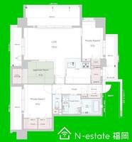 福岡県福岡市西区福重4(マンション)の賃貸物件の間取り