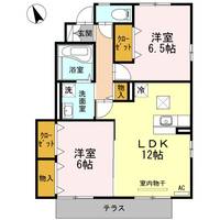 徳島県阿南市那賀川町工地(アパート)の賃貸物件の間取り