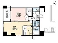 東京都中野区中央4(マンション)の賃貸物件の間取り
