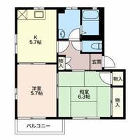 サニーハウス岩波 Bの間取り