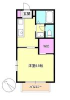 東京都八王子市千人町4(アパート)の賃貸物件の間取り