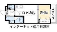 Elan Manoir 一乗寺の間取り