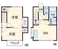 千葉県千葉市稲毛区宮野木町(一戸建)の賃貸物件の間取り