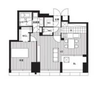 大阪府大阪市西区新町1(マンション)の賃貸物件の間取り