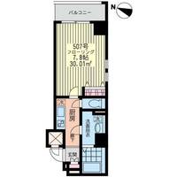 東京都大田区大森北6(マンション)の賃貸物件の間取り