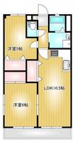 岡山県倉敷市上富井(マンション)の賃貸物件の間取り