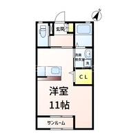 鹿児島県姶良市加治木町木田(アパート)の賃貸物件の間取り