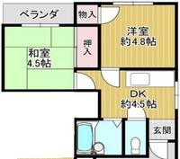 ラハイナ玉出西の間取り