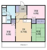 ガーデンヒルズ藍住Iの間取り