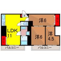 タウンハイツ亀有2号棟の間取り