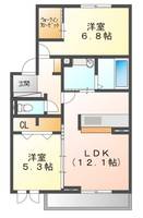 ホワイエ西川原の間取り