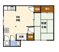 広島県呉市川尻町東1(アパート)の賃貸物件の間取り