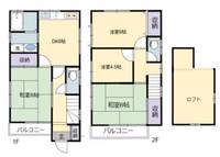 東京都江戸川区東葛西2(一戸建)の賃貸物件の間取り