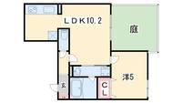 京都府京都市下京区仏光寺東町(マンション)の賃貸物件の間取り
