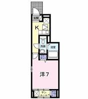 東京都八王子市大和田町1(アパート)の賃貸物件の間取り