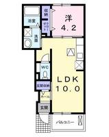 群馬県高崎市中泉町(アパート)の賃貸物件の間取り