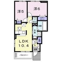 香川県高松市飯田町(アパート)の賃貸物件の間取り