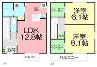 神奈川県厚木市妻田西2(アパート)の賃貸物件の間取り