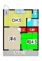 コーポ駒の間取り