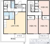 グランパルクAの間取り