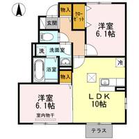 熊本県熊本市中央区大江2(アパート)の賃貸物件の間取り
