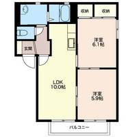 メイプルハイツBの間取り