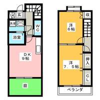 岐阜県岐阜市柳津町南塚2(一戸建)の賃貸物件の間取り