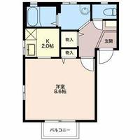 フェアハウスあずさAの間取り