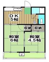 谷ヶ辻ハイツの間取り