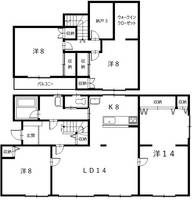 北海道河西郡芽室町西七条2(一戸建)の賃貸物件の間取り