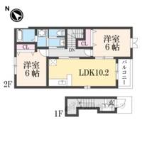 ヴィラアンソレイエ3の間取り