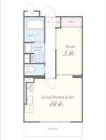 京都府京都市下京区麓町(マンション)の賃貸物件の間取り