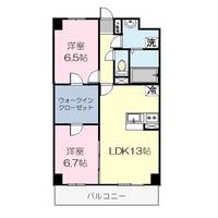 栃木県宇都宮市松原1(マンション)の賃貸物件の間取り