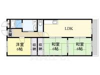 大阪府高槻市高垣町(マンション)の賃貸物件の間取り