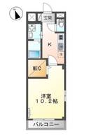 広島県福山市曙町5(アパート)の賃貸物件の間取り