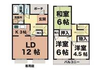 兵庫県神戸市西区伊川谷町長坂(アパート)の賃貸物件の間取り
