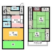 ハイツランバー Bの間取り