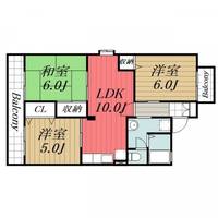 千葉県千葉市若葉区みつわ台2(アパート)の賃貸物件の間取り