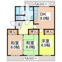 エスポワール高田Iの間取り