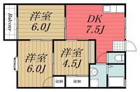 千葉県市原市加茂1(アパート)の賃貸物件の間取り