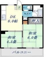 第1弥刀マンションの間取り