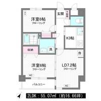 ヴィルヌーブ南麻布の間取り