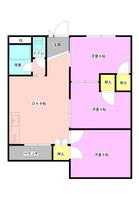 サプライハウス愛宕C棟 C-8号室の間取り