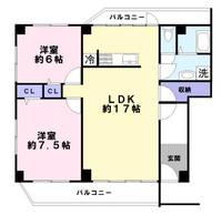 フレイランス山本通の間取り