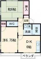 青清ハイツAの間取り